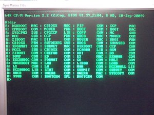 Bildschirmanzeige der VT100-Emulation